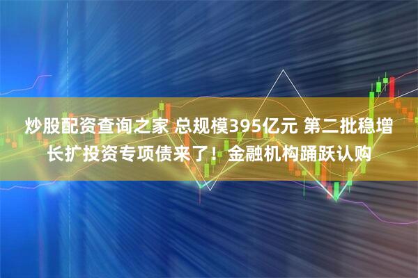 炒股配资查询之家 总规模395亿元 第二批稳增长扩投资专项债来了！金融机构踊跃认购